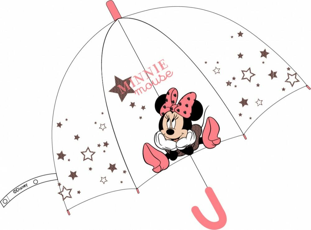Minnie gyerek félautomata átlátszó eserny