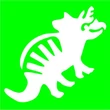 Dino 1 csillámfestő sablon