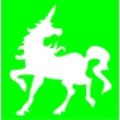 Egyszarvú csillámfestő sablon