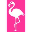 Flamingó 2 csillámfestő sablon