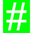Hashtag csillámfestő sablon