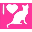 I love cat csillámfestő sablon