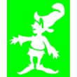 Kobold csillámfestő sablon