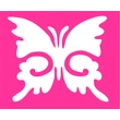 Pillangó 6  csillámfestő sablon