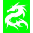 Sárkány 2 csillámfestő sablon
