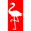Flamingó  csillámfestő sablon