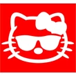 Hello Kitty 1 csillámfestő sablon
