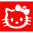Hello Kitty 4 csillámfestő sablon