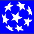Labda csillámfestő sablon
