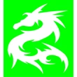 Sárkány 1 csillámfestő sablon