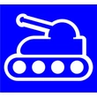 Tank 1 csillámfestő sablon