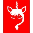 Unikornis 3 csillámfestő sablon