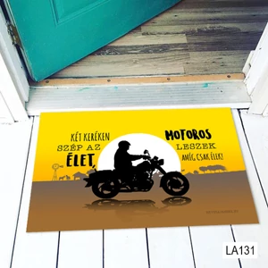 Két keréken szép az élet -  Vicces Lábtörlő