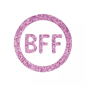 BFF csillámfestő sablon
Best Friends Forever