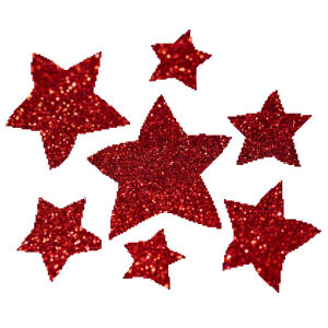 Csillagok  csillámfestő sablon