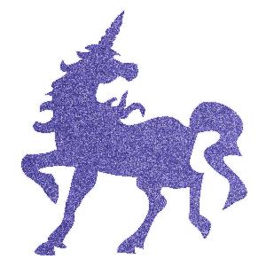 Egyszarvú csillámfestő sablon