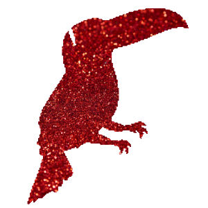 Kakadu  csillámfestő sablon