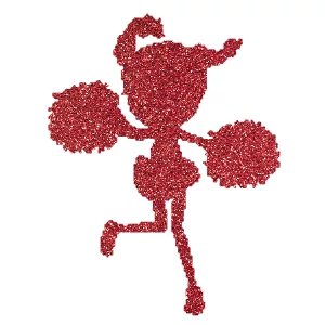 Pompomlány csillámfestő sablon