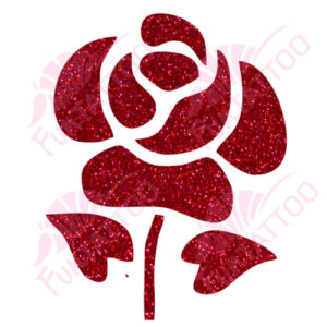 Rózsa 1 csillámfestő sablon