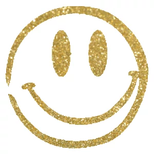 Smile csillámfestő sablon