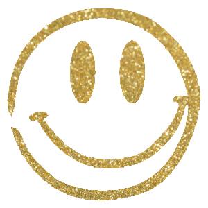 Smile csillámfestő sablon