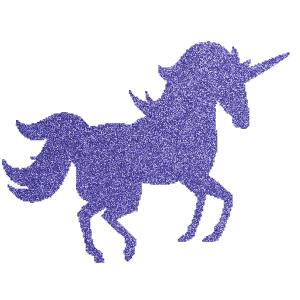 Unikornis 5  csillámfestő sablon
