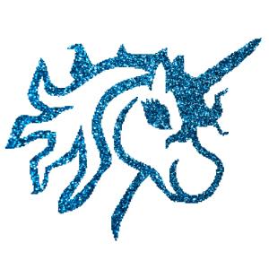 Unikornis 6  csillámfestő sablon
