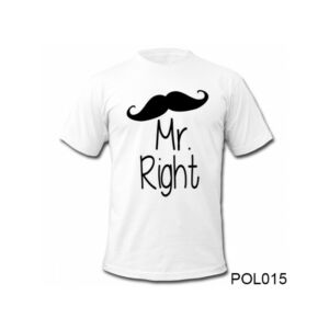 Mr. Right feliratú póló