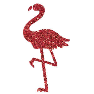Flamingó  csillámfestő sablon