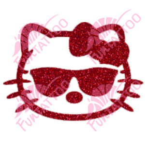 Hello Kitty 1 csillámfestő sablon