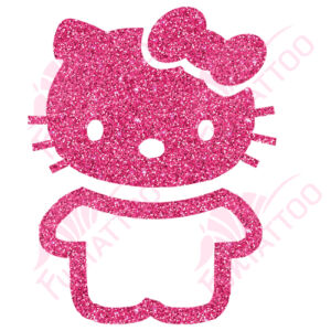 Hello Kitty 3 csillámfestő sablon