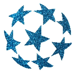 Labda csillámfestő sablon