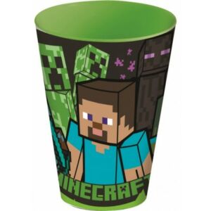 Minecraft pohár, műanyag