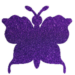 Pillangó 4 csillámfestő sablon