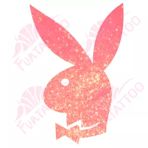 Playboy nyuszi csillámfestő sablon