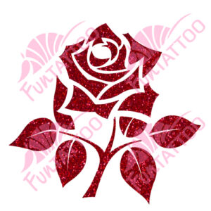 Rózsa 2 csillámfestő sablon