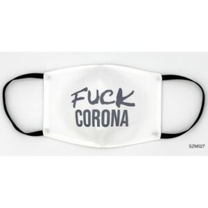 Fuck Corona fehér szájmaszk