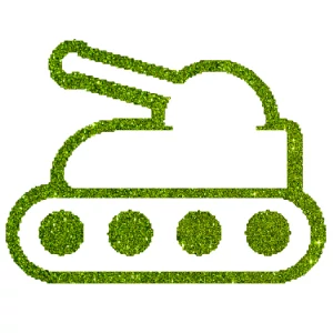 Tank 1 csillámfestő sablon