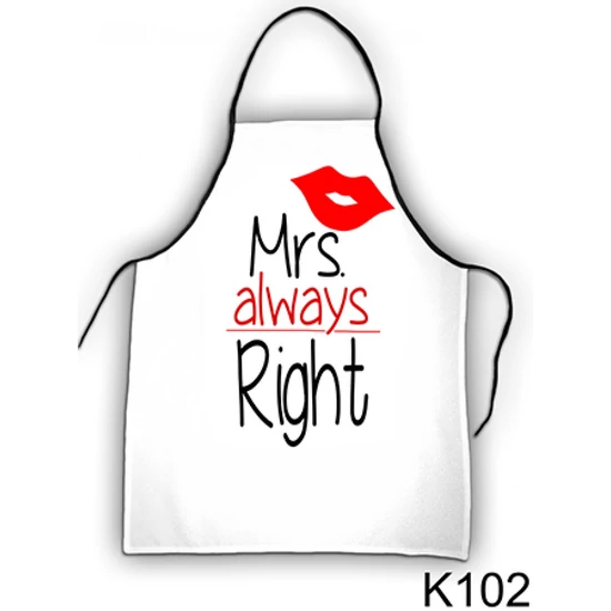 Mrs. Always Right – vicces női kötény