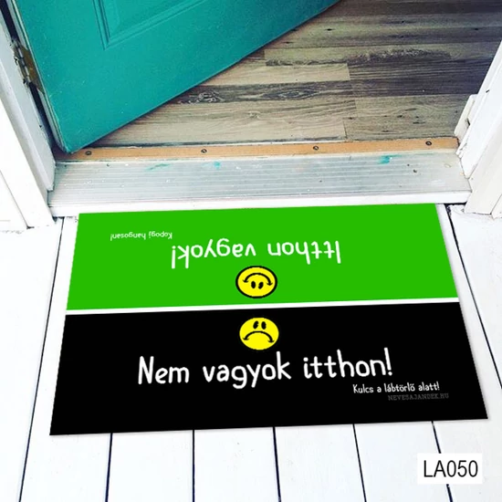 Itthon vagyok - nem vagyok... - Vicces Lábtörlő