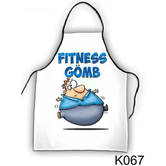 Fitness gömb – vicces férfi kötény