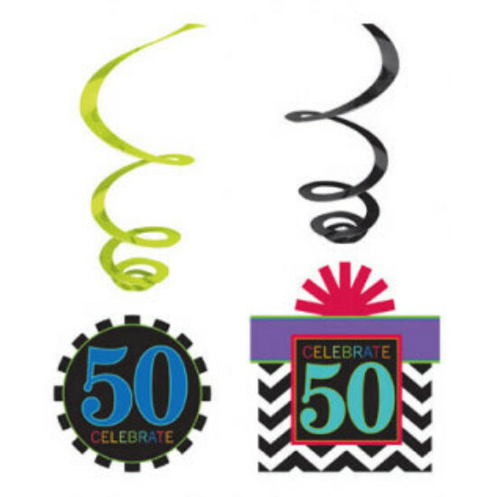 Happy Birthday 50 Szalag dekoráció