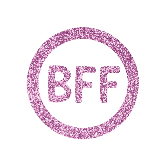 BFF csillámfestő sablon
Best Friends Forever