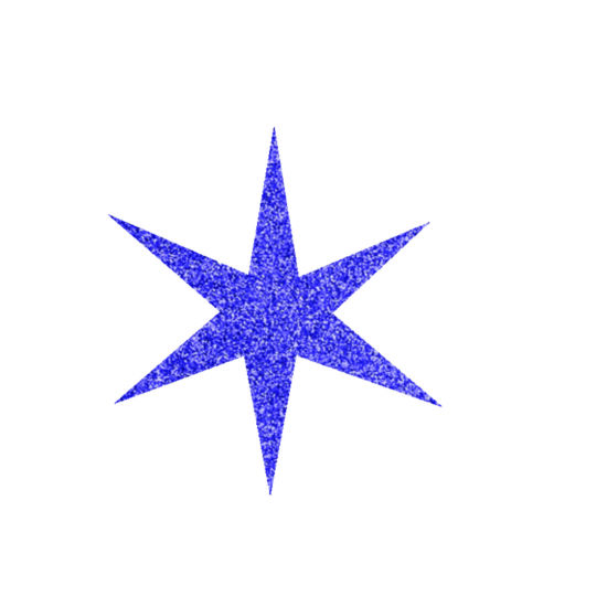 Csillag csillámfestő sablon