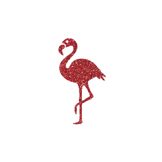 Flamingó 2 csillámfestő sablon