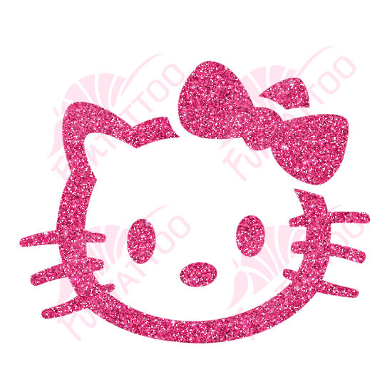 Hello Kitty 1  csillámfestő sablon