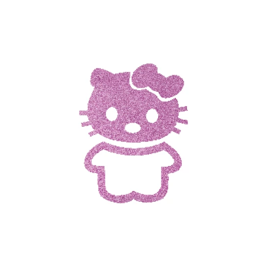 Hello Kitty 2 csillámfestő sablon