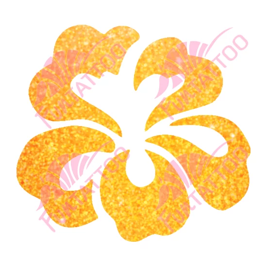Hibiszkusz 1 csillámfestő sablon