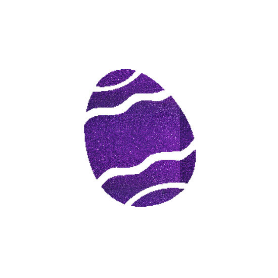 Húsvéti tojás csillámfestő sablon