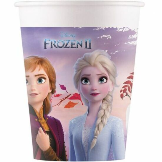 Disney Frozen 2 Destiny Awaits, Jégvarázs Környezetbarát, komposztálható Papír pohár 8 db-os